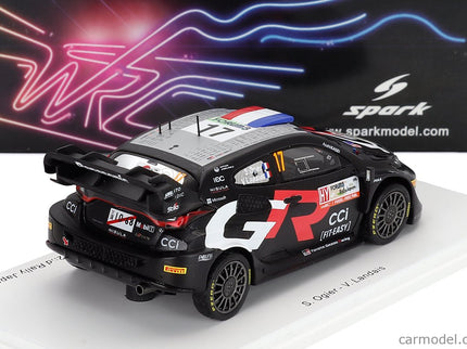 Toyota Yaris GR RALLY1 Hybrid Team Toyota Gazoo Racing Wrt N°17 2. Miesto Rally Japan 2024 Sebastian Ogier - Vincent Landais 1:43 Spark Model čierna