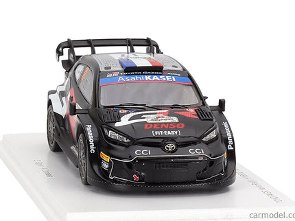 Toyota Yaris GR RALLY1 Hybrid Team Toyota Gazoo Racing Wrt N°17 2. Miesto Rally Japan 2024 Sebastian Ogier - Vincent Landais 1:43 Spark Model čierna