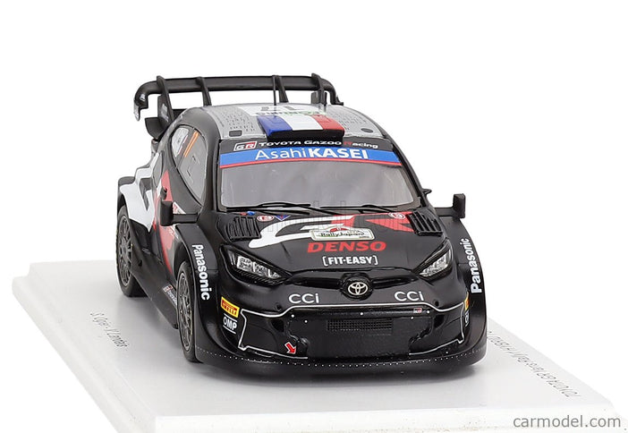 Toyota Yaris GR RALLY1 Hybrid Team Toyota Gazoo Racing Wrt N°17 2. Miesto Rally Japan 2024 Sebastian Ogier - Vincent Landais 1:43 Spark Model čierna