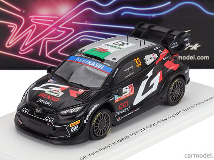 Toyota Yaris GR RALLY1 Hybrid Team Toyota Gazoo Racing Wrt N°33 Víťaz Rally Japan 2024 Elfyn Evans - Scott Martin 1:43 Spark Model čierna