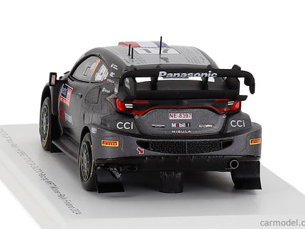 Toyota Yaris GR RALLY1 Hybrid Team Toyota Gazoo Racing Wrt N°17 Víťaz Rally Finland 2024 Sebastien Ogier - Vincent Landais 1:43 Spark Model čierna