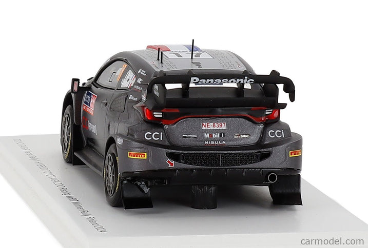 Toyota Yaris GR RALLY1 Hybrid Team Toyota Gazoo Racing Wrt N°17 Víťaz Rally Finland 2024 Sebastien Ogier - Vincent Landais 1:43 Spark Model čierna