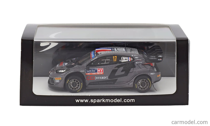 Toyota Yaris GR RALLY1 Hybrid Team Toyota Gazoo Racing Wrt N°17 Víťaz Rally Finland 2024 Sebastien Ogier - Vincent Landais 1:43 Spark Model čierna
