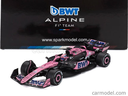 Alpine F1 A524 Team Bwt Alpine N°61 Abu Dhabi GP 2024 Jack Doohan 1:64 Spark Model čierna modrá ružová