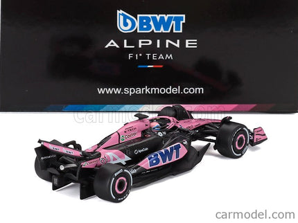 Alpine F1 A524 Team Bwt Alpine N°61 Abu Dhabi GP 2024 Jack Doohan 1:64 Spark Model čierna modrá ružová