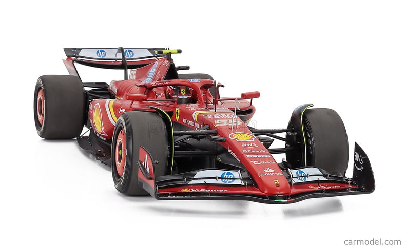 Ferrari F1 SF-24 Team Scuderia Ferrari N°55 Austin USA GP 2024 Carlos Sainz - Polyfoam Packaging 1:18 BBR Models červená čierna