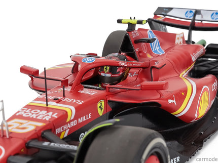 Ferrari F1 SF-24 Team Scuderia Ferrari N°55 Austin USA GP 2024 Carlos Sainz - Polyfoam Packaging 1:18 BBR Models červená čierna