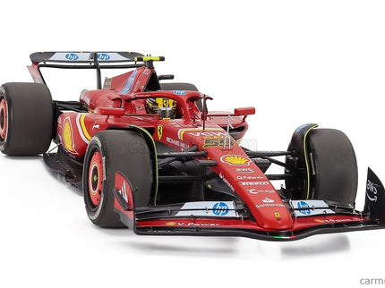 Ferrari F1 SF-24 Team Scuderia Ferrari N°55 Monza Italy GP 2024 Carlos Sainz - Polyfoam Packaging 1:18 BBR Models červená čierna