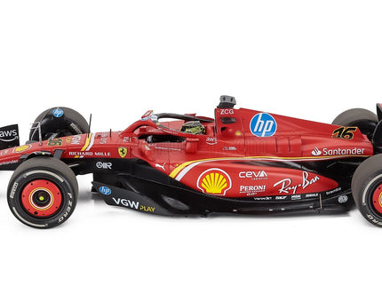 Ferrari F1 SF-24 Team Scuderia Ferrari N°16 Víťaz Monza Italy GP 2024 Charles Leclerc - Polyfoam Packaging 1:18 BBR Models červená čierna