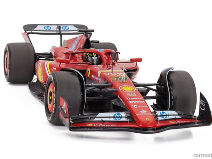 Ferrari F1 SF-24 Team Scuderia Ferrari N°16 Víťaz Monza Italy GP 2024 Charles Leclerc - Polyfoam Packaging 1:18 BBR Models červená čierna