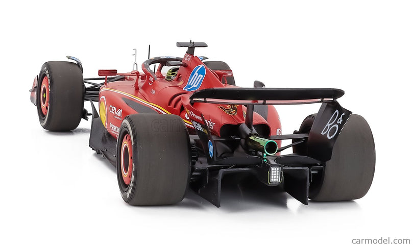 Ferrari F1 SF-24 Team Scuderia Ferrari N°16 Víťaz Monza Italy GP 2024 Charles Leclerc - Polyfoam Packaging 1:18 BBR Models červená čierna