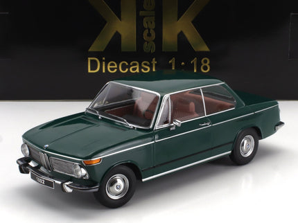 BMW 1802 1-SERIES Facelift (restyling) 1971 1:18 KK Scale tmavozelená
