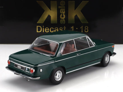BMW 1802 1-SERIES Facelift (restyling) 1971 1:18 KK Scale tmavozelená