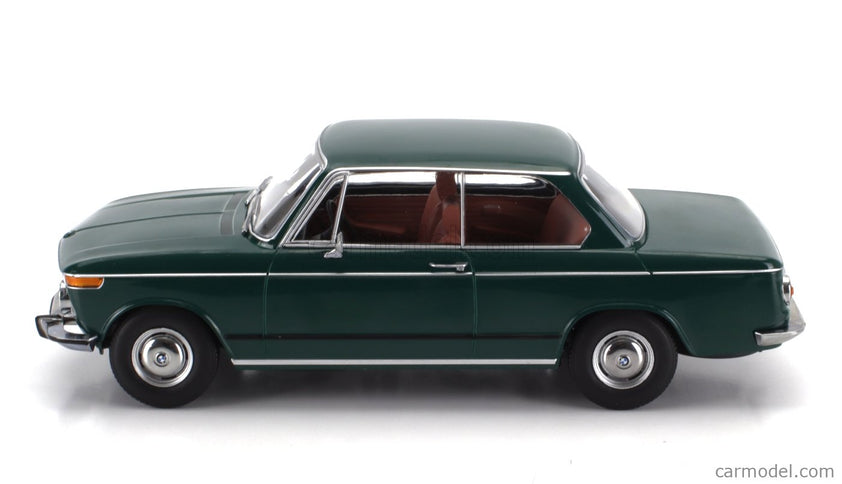 BMW 1802 1-SERIES Facelift (restyling) 1971 1:18 KK Scale tmavozelená
