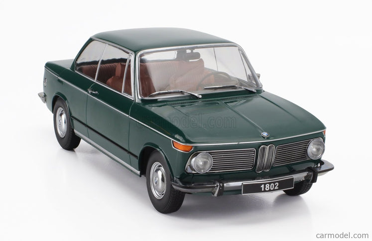 BMW 1802 1-SERIES Facelift (restyling) 1971 1:18 KK Scale tmavozelená