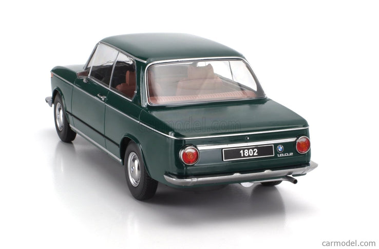 BMW 1802 1-SERIES Facelift (restyling) 1971 1:18 KK Scale tmavozelená