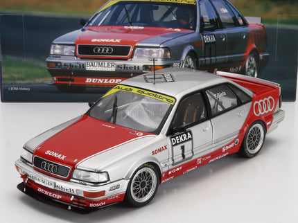Audi Quattro V8 Team Azr N°1 DTM Sezóna 1992 Frank Biela 1:18 Werk83 strieborná červená
