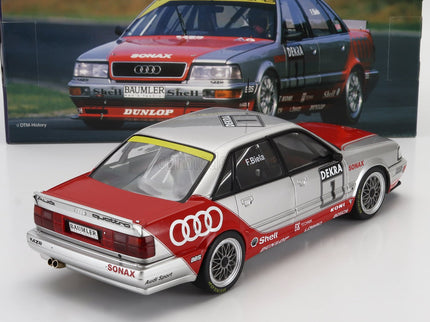Audi Quattro V8 Team Azr N°1 DTM Sezóna 1992 Frank Biela 1:18 Werk83 strieborná červená