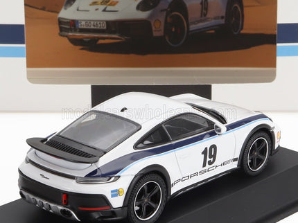 PORSCHE | 911 992 COUPE N 19 RALLY DAKAR DESIGN PACKAGE 2024 | WHITE BLUE
