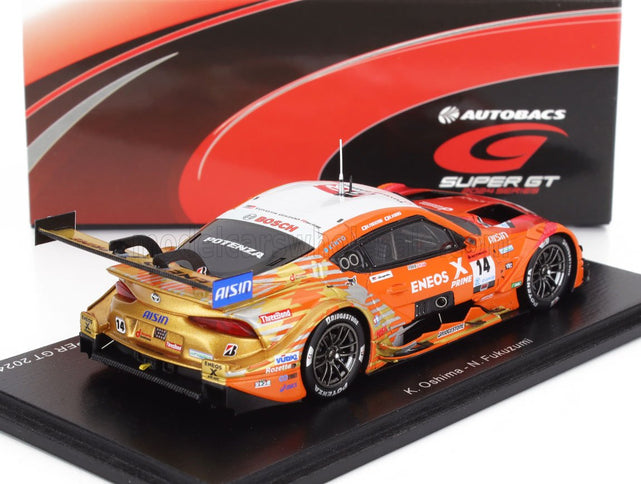 TOYOTA | SUPRA GR TEAM ENEOS ROOKIE N 14 GT500 CLASS SUPER GT 2024 KAZUYA OSHIMA - NIREI FUKUZUMI | ORANGE WHITE