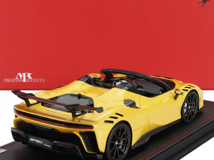 FERRARI | SF90 XX STRADALE SPIDER 2024 - CON VETRINA - WITH SHOWCASE | GIALLO TRISTRATO - YELLOW MET BLACK