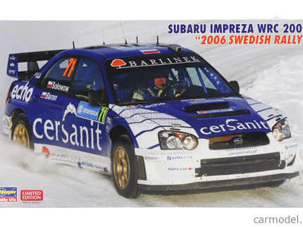 Subaru Impreza WRC Team Cersanit N°71 Rally Sweden 2006 Michal Solowow - Maciej Baran 1:24 Hasegawa /