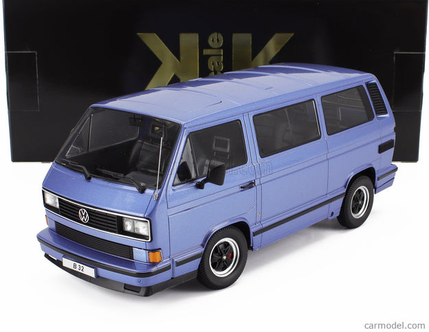Volkswagen T3 Porsche B32 Minibus 1984 1:18 KK Scale svetlomodrá