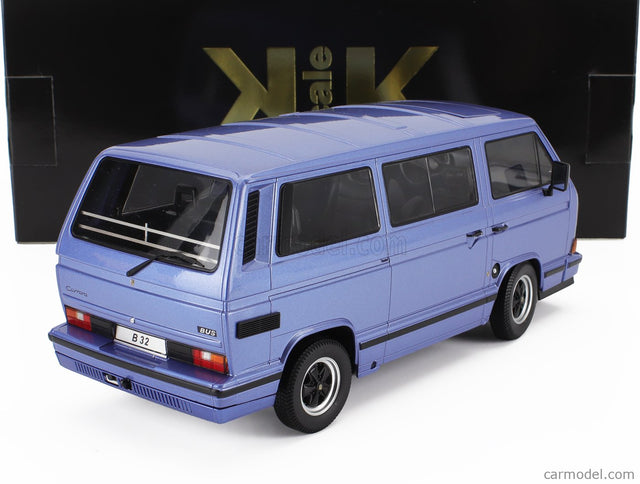 Volkswagen T3 Porsche B32 Minibus 1984 1:18 KK Scale svetlomodrá