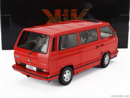 Volkswagen T3 Multivan Minibus (last Edícia) 1992 1:18 KK Scale červená