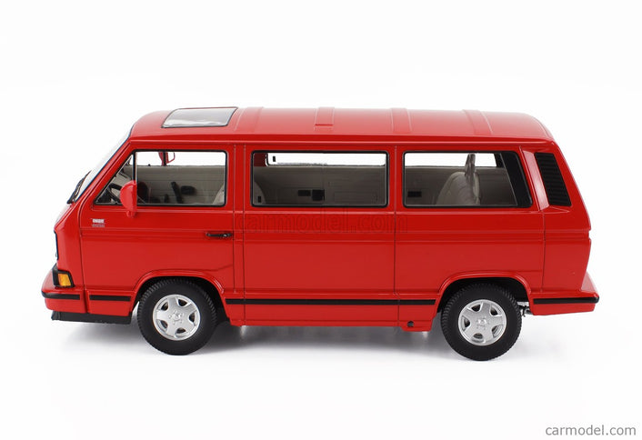 Volkswagen T3 Multivan Minibus (last Edícia) 1992 1:18 KK Scale červená