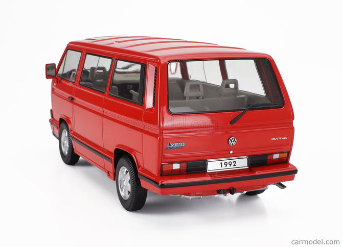 Volkswagen T3 Multivan Minibus (last Edícia) 1992 1:18 KK Scale červená
