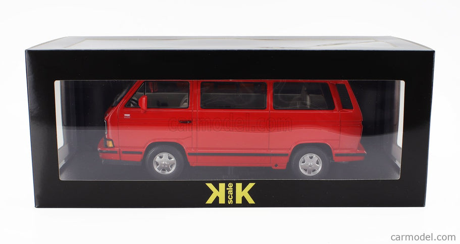 Volkswagen T3 Multivan Minibus (last Edícia) 1992 1:18 KK Scale červená