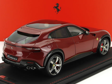 FERRARI | PUROSANGUE SUV PANORAMIC ROOF 2022 - CON VETRINA - WITH SHOWCASE | ROSSO MUGELLO - RED MET