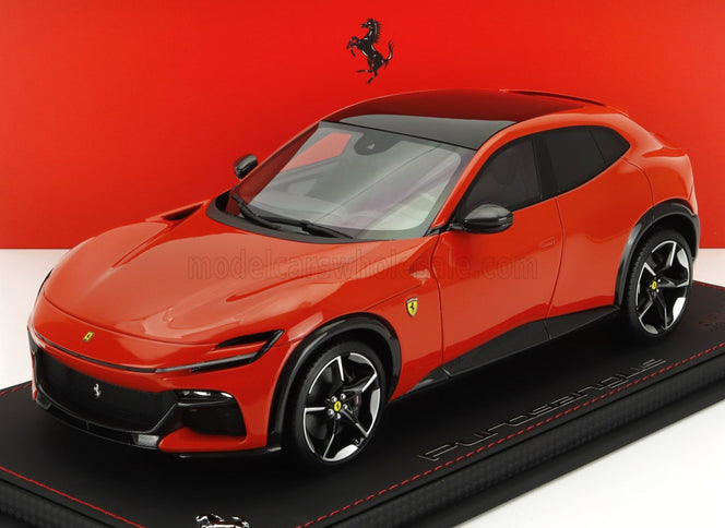 FERRARI | PUROSANGUE SUV PANORAMIC ROOF 2022 - CON VETRINA - WITH SHOWCASE | ROSSO DINO - LIGHT RED