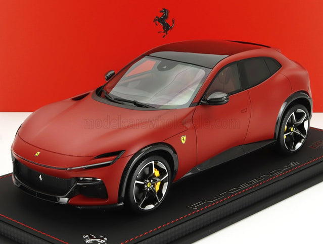 FERRARI | PUROSANGUE SUV PANORAMIC ROOF 2022 - CON VETRINA - WITH SHOWCASE | ROSSO F1-75 - MATT RED