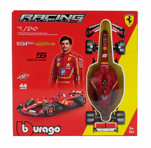 FERRARI | F1  SF-24 TEAM SCUDERIA FERRARI N 55 SEASON 2024 CARLOS SAINZ | RED BLACK