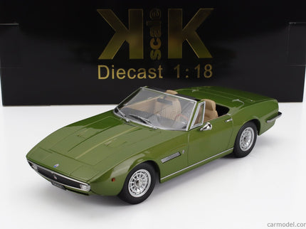 Maserati Ghibli Spider Cabriolet Open 1970 - Alloy Disky - Cerchi IN Lega 1:18 KK Scale zelená
