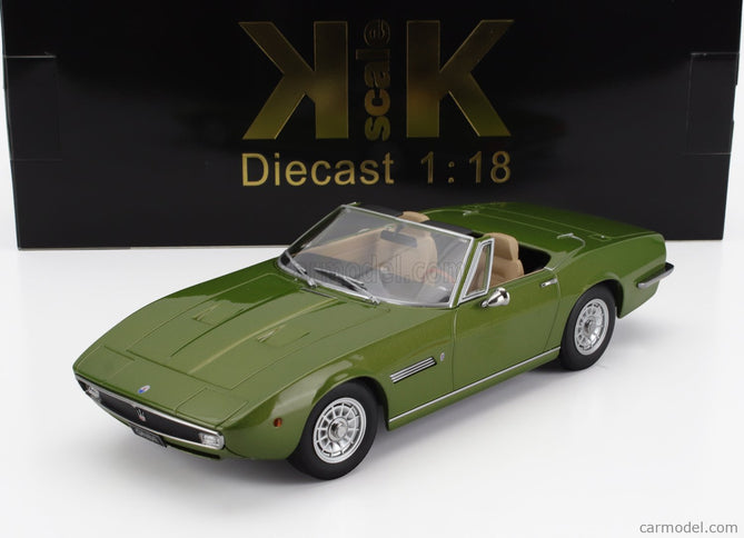 Maserati Ghibli Spider Cabriolet Open 1970 - Alloy Disky - Cerchi IN Lega 1:18 KK Scale zelená