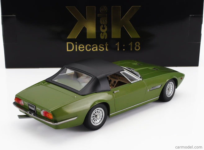 Maserati Ghibli Spider Cabriolet Open 1970 - Alloy Disky - Cerchi IN Lega 1:18 KK Scale zelená