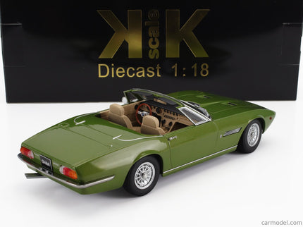 Maserati Ghibli Spider Cabriolet Open 1970 - Alloy Disky - Cerchi IN Lega 1:18 KK Scale zelená