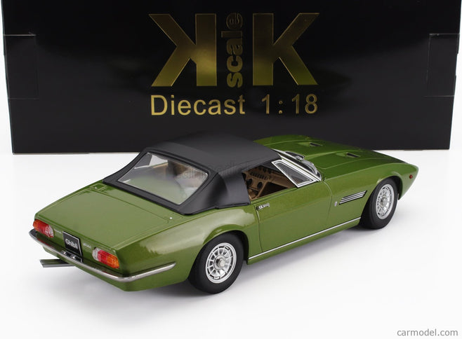 Maserati Ghibli Spider Cabriolet Open 1970 - Alloy Disky - Cerchi IN Lega 1:18 KK Scale zelená