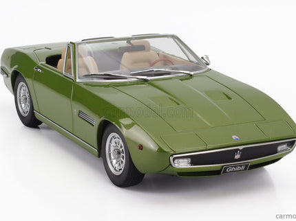 Maserati Ghibli Spider Cabriolet Open 1970 - Alloy Disky - Cerchi IN Lega 1:18 KK Scale zelená