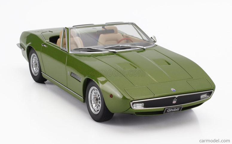Maserati Ghibli Spider Cabriolet Open 1970 - Alloy Disky - Cerchi IN Lega 1:18 KK Scale zelená