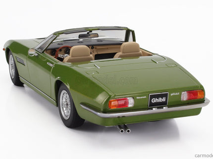 Maserati Ghibli Spider Cabriolet Open 1970 - Alloy Disky - Cerchi IN Lega 1:18 KK Scale zelená