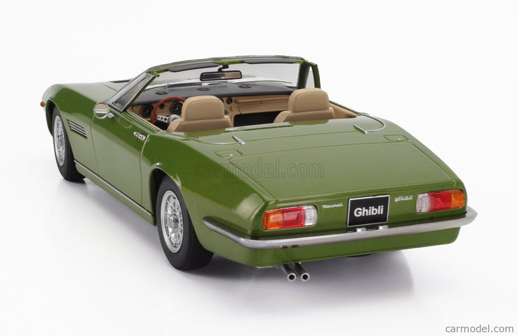 Maserati Ghibli Spider Cabriolet Open 1970 - Alloy Disky - Cerchi IN Lega 1:18 KK Scale zelená