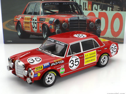 Mercedes Benz 300 Sel 6.8 Team Mercedes AMG N°35 2. Miesto 24h Spa Francorchamps 1971 Hans Heyer - Clemens Schickentanz 1:18 Werk83 červená