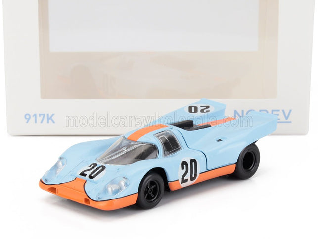 PORSCHE | 917K 4.5L TEAM JOHN WYER AUTOMOTIVE ENGINEERING LTD GULF N 20 24h LE MANS 1970 JO SIFFERT - BRIAN REDMANN | LIGHT BLUE ORANGE