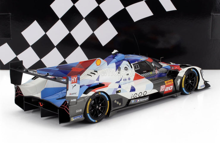 BMW | M HYBRID LMDH P66-3 4.0L TURBO V8 TEAM BMW WRT N 20 BAHRAIN TEST SEASON 2024 VALENTINO ROSSI | WHITE BLUE BLACK