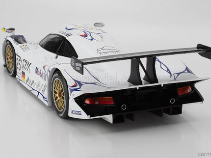Porsche 911 GT1-98 3.2L Turbo Team Porsche AG MOBIL-1 N°25 2. Miesto 24h Le Mans 1998 Uwe Alzen - Jorg Muller - Bob Wollek 1:12 Werk83 biela modrá červená