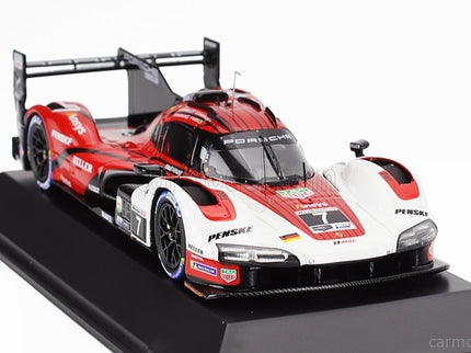 Porsche 963 9RD 4.6L Turbo V8 Team Porsche Penske Motorsport N°7 Víťaz 24h Daytona 2024 Matt Campbell - Dane Cameron - Felipe Nasr - Josef Newgarden 1:43 Spark Model červená biela čierna